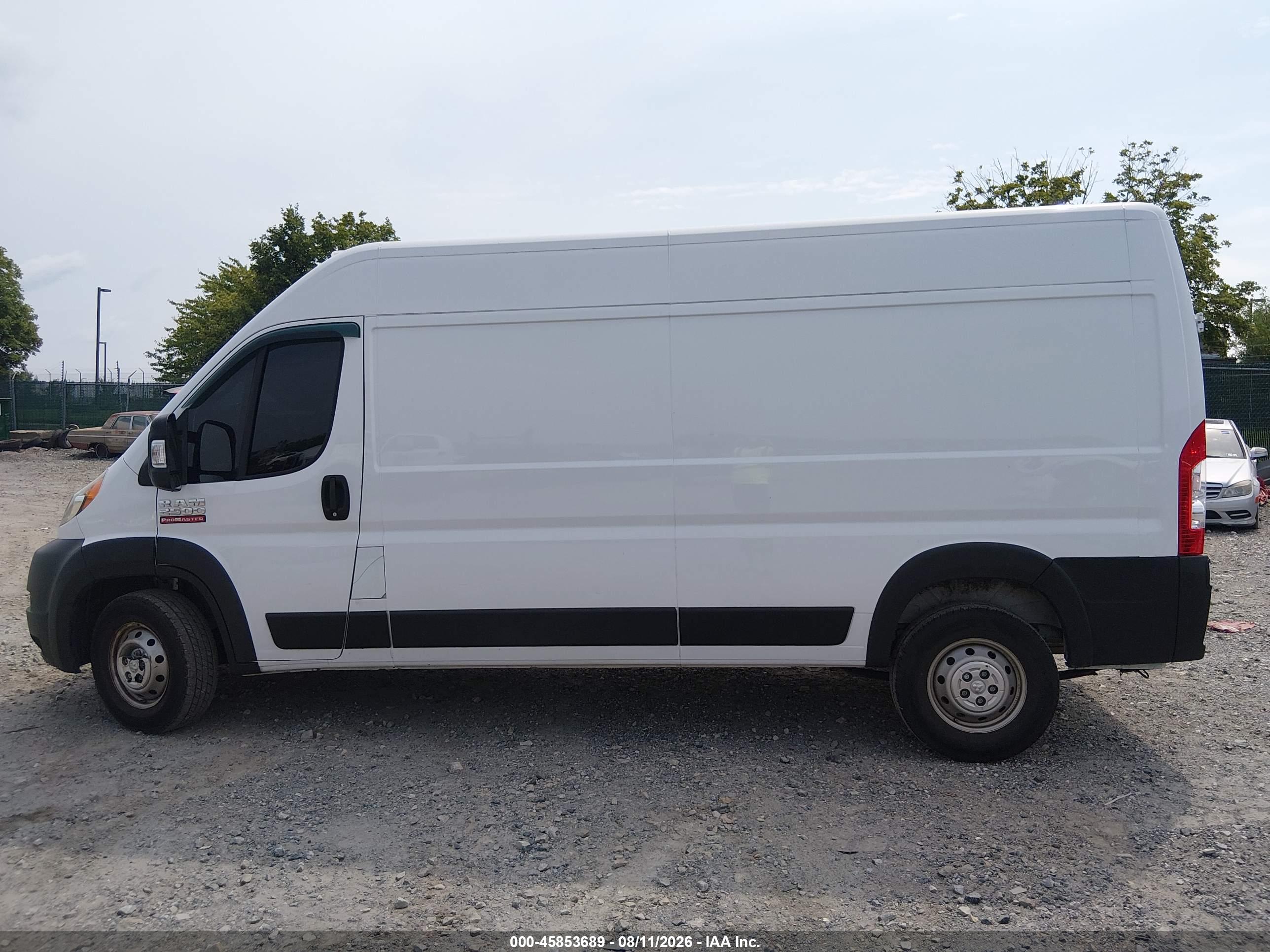 2021 RAM PROMASTER 2500 HIGH ROOF 159 WB