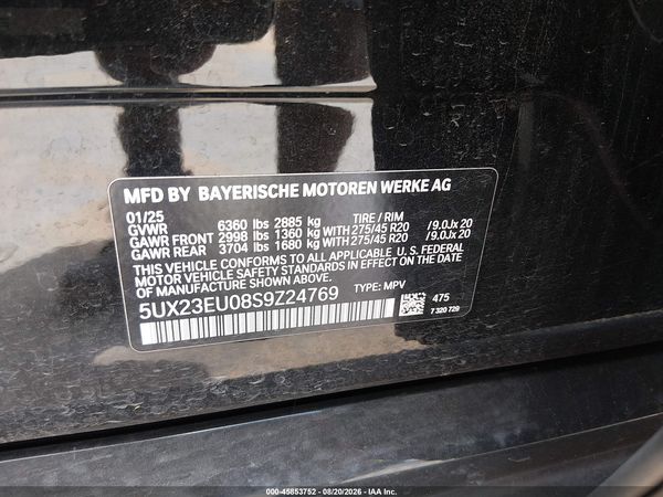 2025 BMW X5 XDRIVE40I