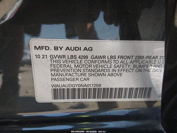 2022 AUDI A3