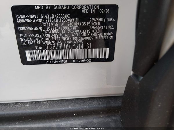2026 SUBARU OUTBACK WILDERNESS