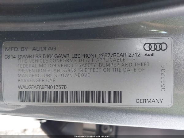 2015 AUDI A6 2.0T PREMIUM