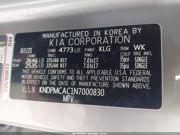 2022 KIA SPORTAGE LX