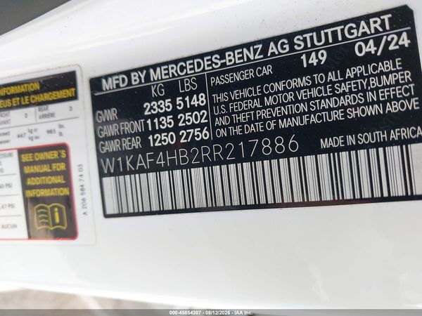 2024 MERCEDES-BENZ C 300