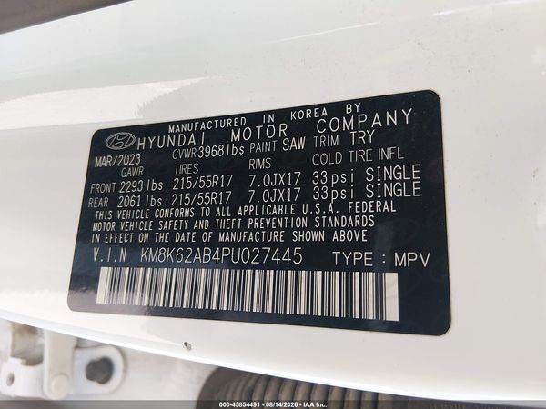 2023 HYUNDAI KONA SEL
