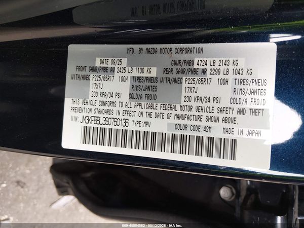 2025 MAZDA CX-5 2.5 S SELECT