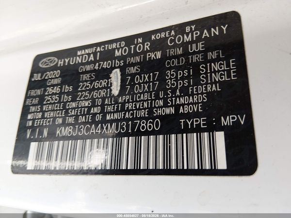 2021 HYUNDAI TUCSON VALUE