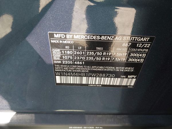 2023 MERCEDES-BENZ GLB 250 4MATIC