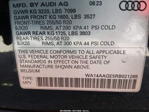 2024 AUDI Q8 E-TRON PREMIUM QUATTRO