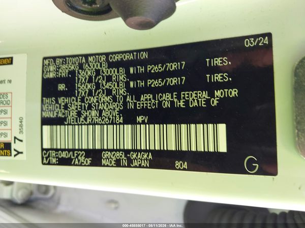 2024 TOYOTA 4RUNNER TRD PRO