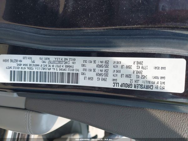 2012 DODGE DURANGO CREW