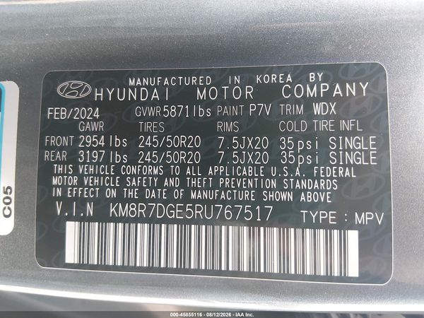 2024 HYUNDAI PALISADE CALLIGRAPHY