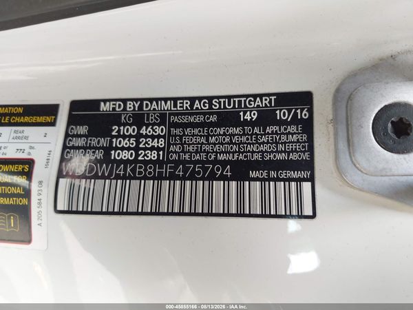 2017 MERCEDES-BENZ C 300 4MATIC