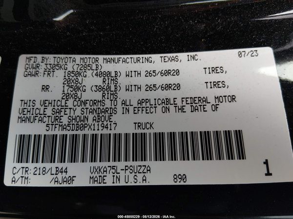 2023 TOYOTA TUNDRA 1794 EDITION