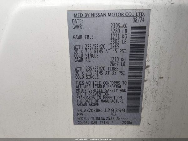 2024 NISSAN MURANO PLATINUM INTELLIGENT AWD