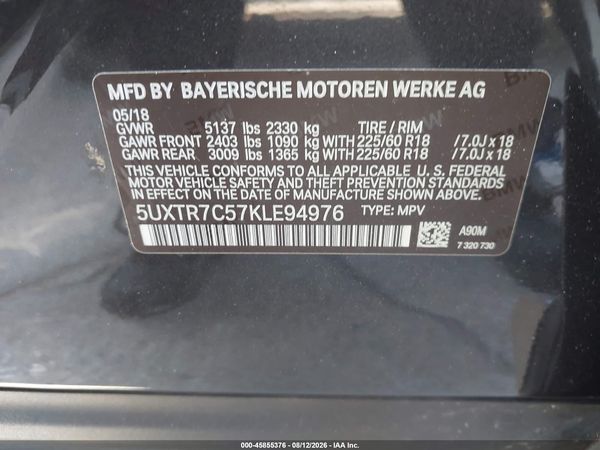 2019 BMW X3 SDRIVE30I