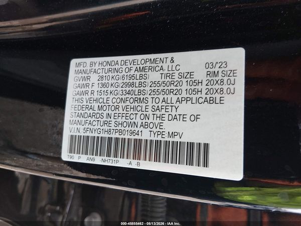 2023 HONDA PILOT AWD ELITE