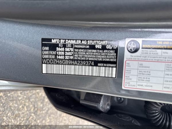 2017 MERCEDES-BENZ E 400 4MATIC