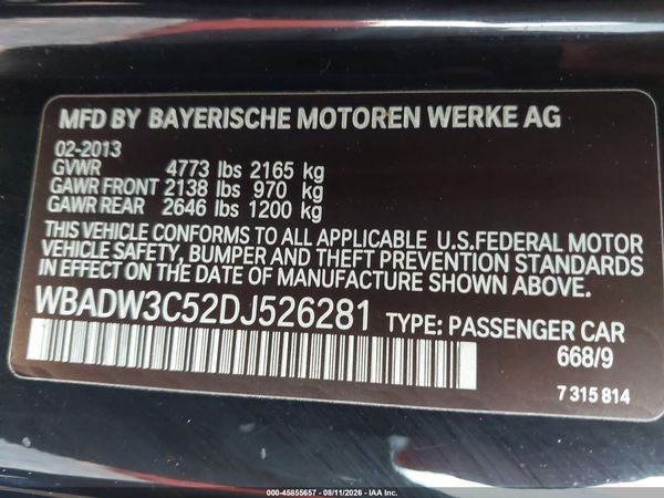2013 BMW 328I