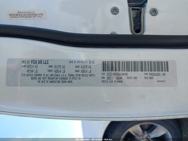 2016 DODGE CHARGER SE