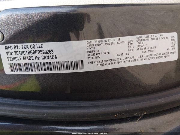 2023 CHRYSLER PACIFICA TOURING L