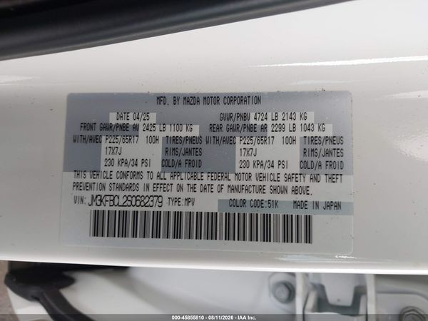 2025 MAZDA CX-5 2.5 S PREFERRED