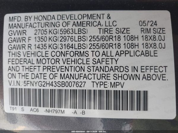 2025 HONDA PILOT EX-L