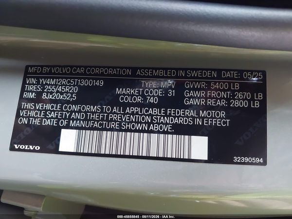 2026 VOLVO XC60 B5 PLUS