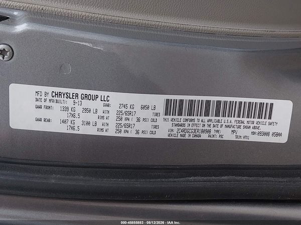 2014 DODGE GRAND CARAVAN SXT