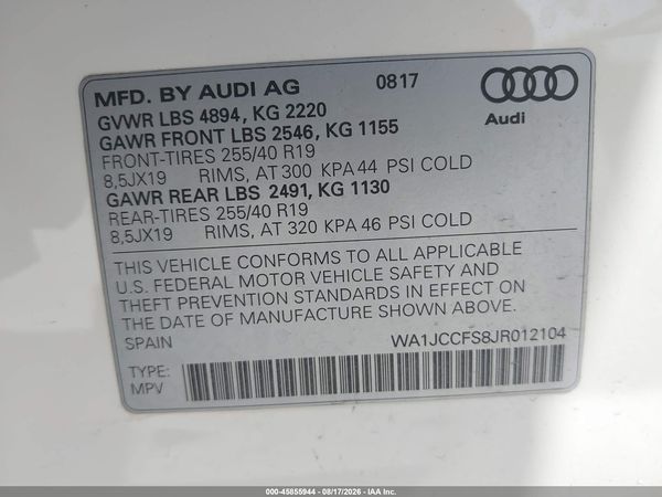 2018 AUDI Q3