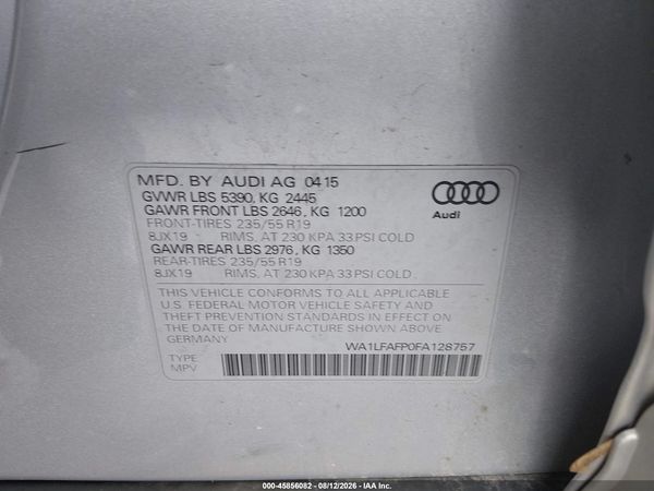 2015 AUDI Q5 2.0T PREMIUM