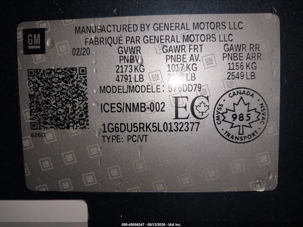 2020 CADILLAC CT5 SPORT