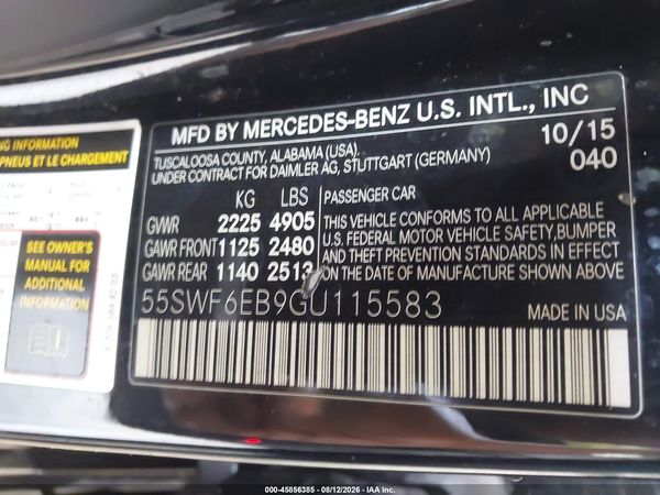 2016 MERCEDES-BENZ C 450 AMG 4MATIC