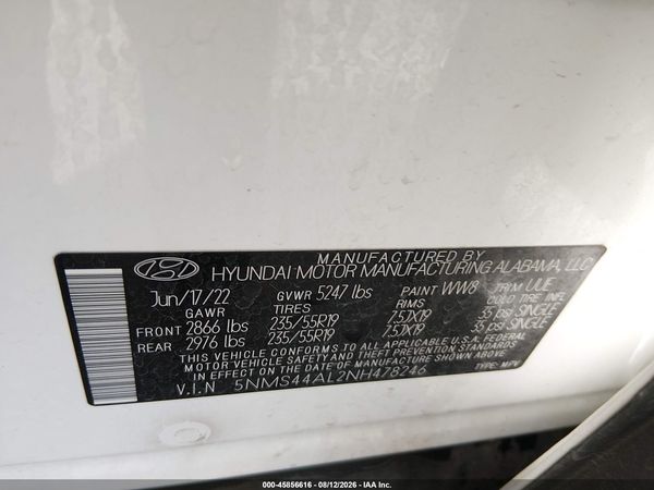 2022 HYUNDAI SANTA FE LIMITED