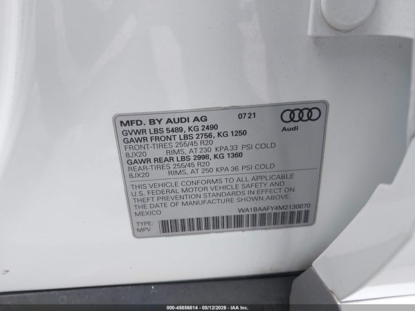 2021 AUDI Q5