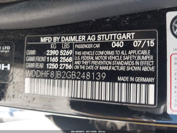2016 MERCEDES-BENZ E 350 4MATIC