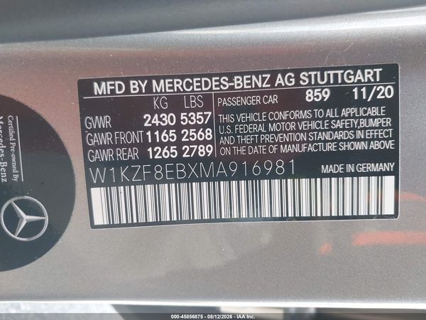 2021 MERCEDES-BENZ E 350 4MATIC