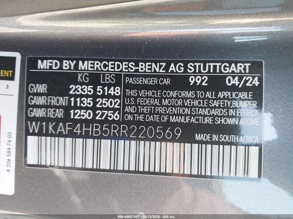 2024 MERCEDES-BENZ C 300