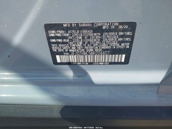 2021 SUBARU CROSSTREK LIMITED