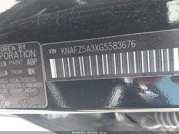 2016 KIA FORTE SX