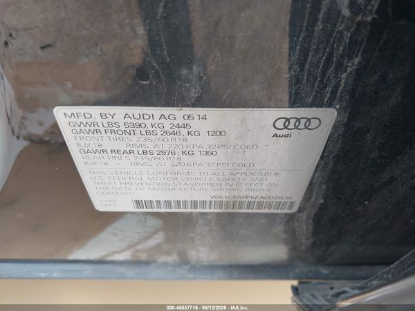 2015 AUDI Q5 2.0T PREMIUM