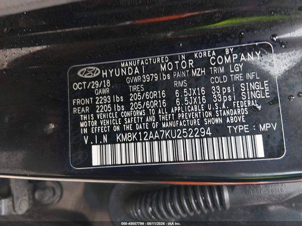 2019 HYUNDAI KONA SE