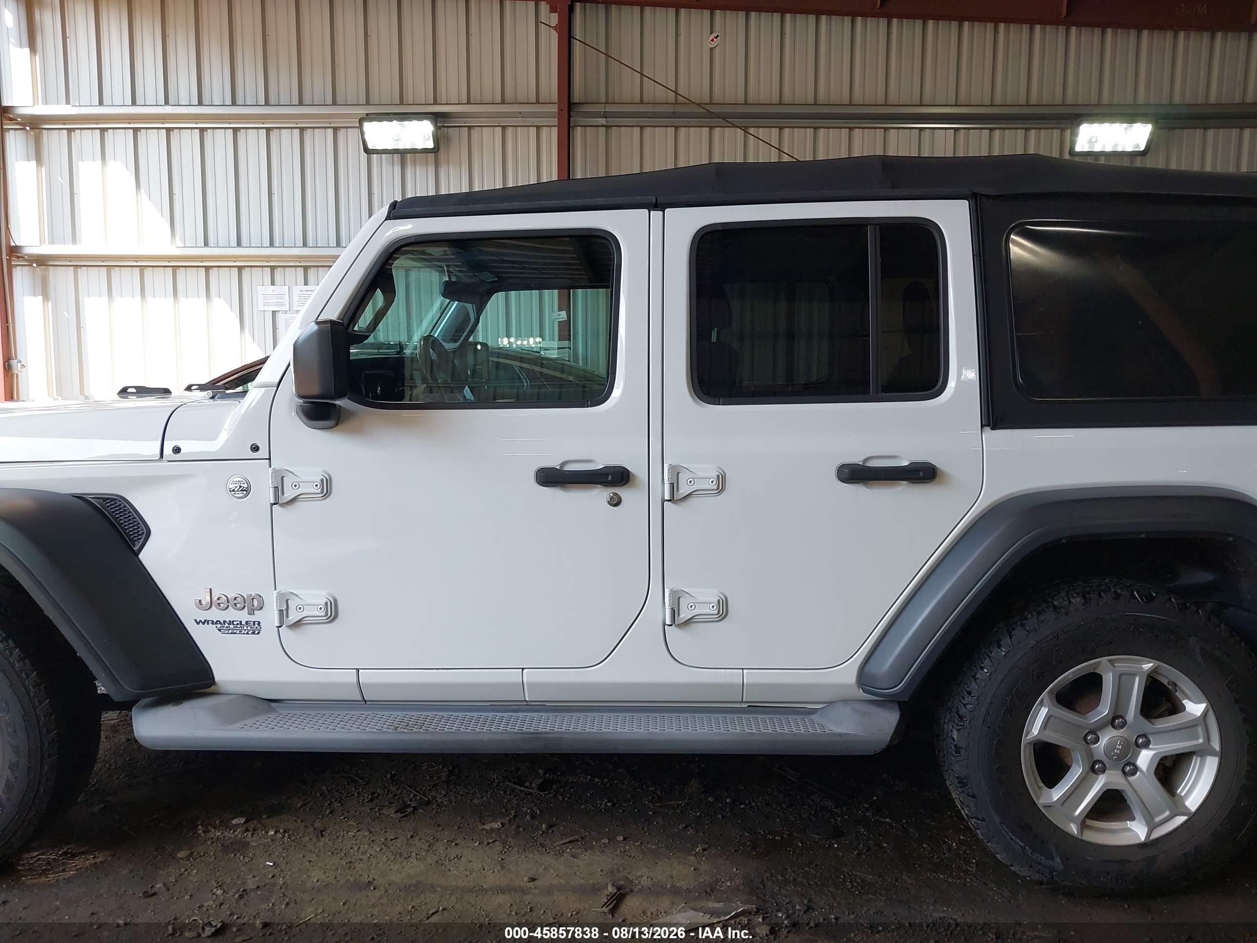 2018 JEEP WRANGLER UNLIMITED SPORT S 4X4