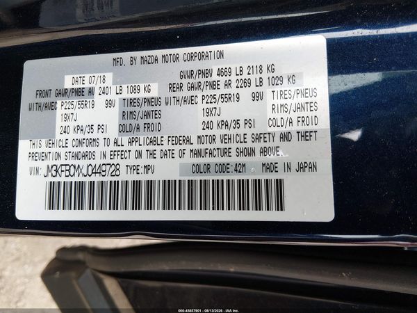 2018 MAZDA CX-5 TOURING