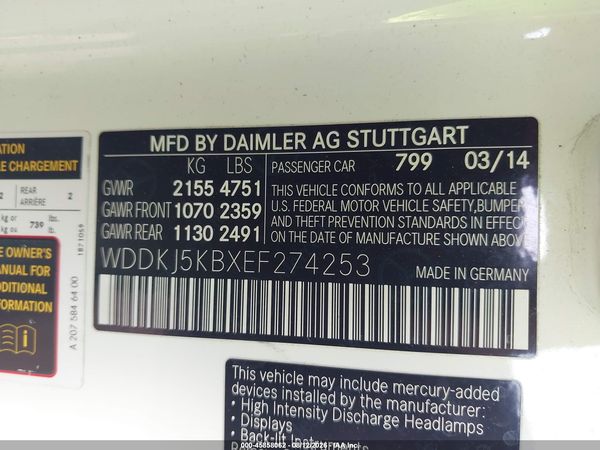 2014 MERCEDES-BENZ E 350 E350