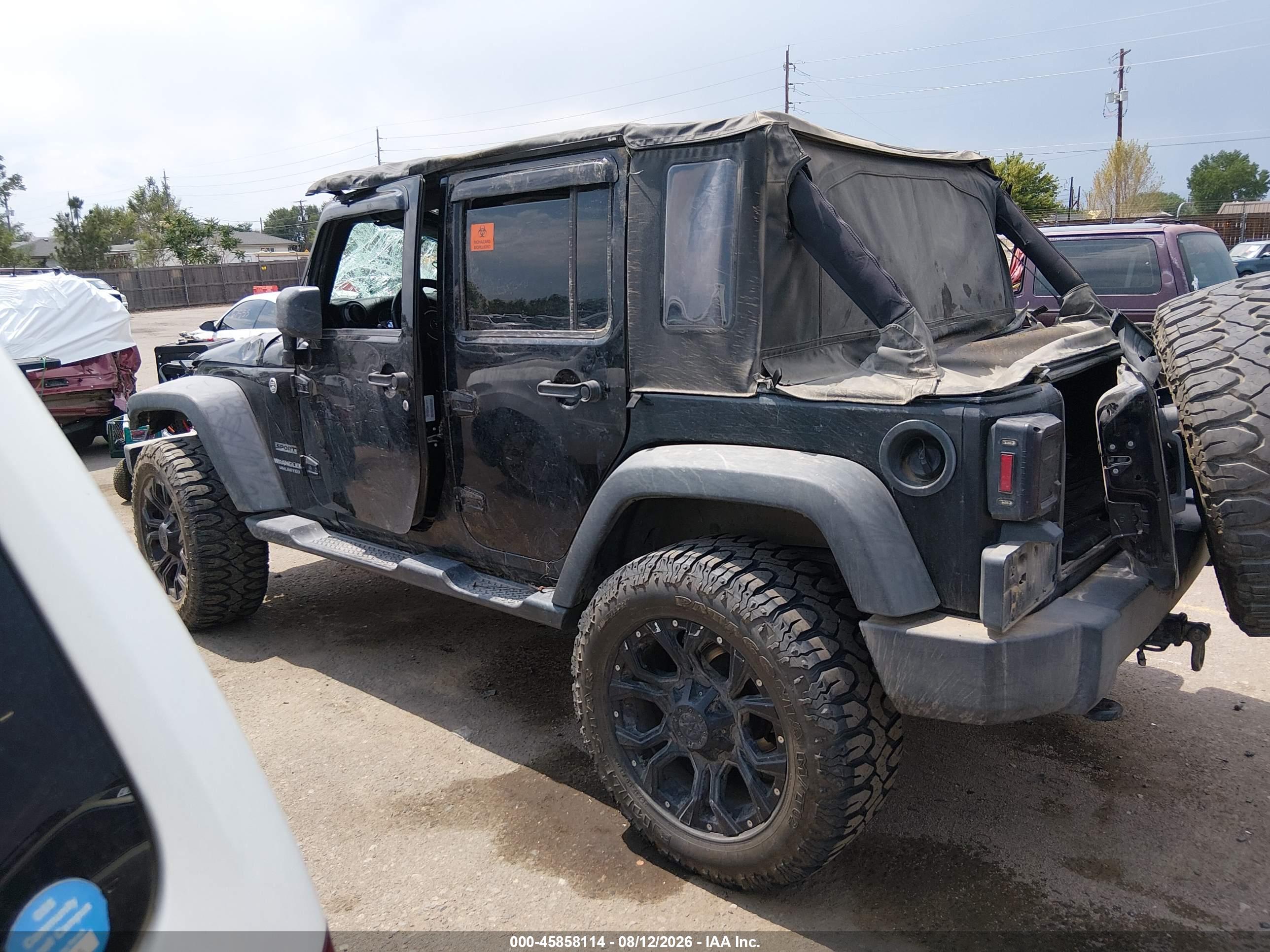 2016 JEEP WRANGLER UNLIMITED SPORT