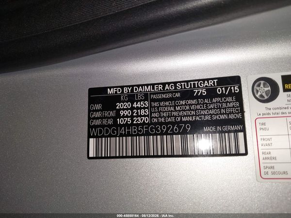 2015 MERCEDES-BENZ C 250 C250