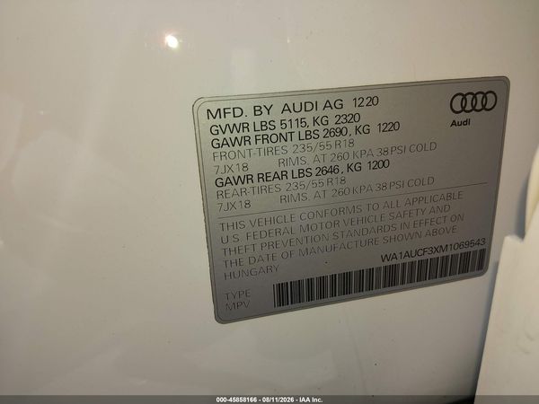 2021 AUDI Q3