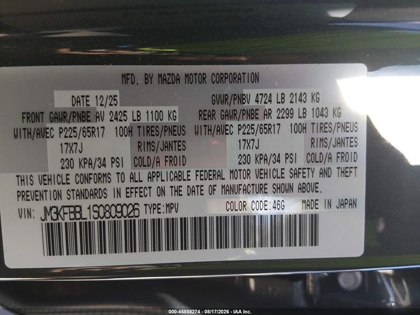 2025 MAZDA CX-5 2.5 S SELECT