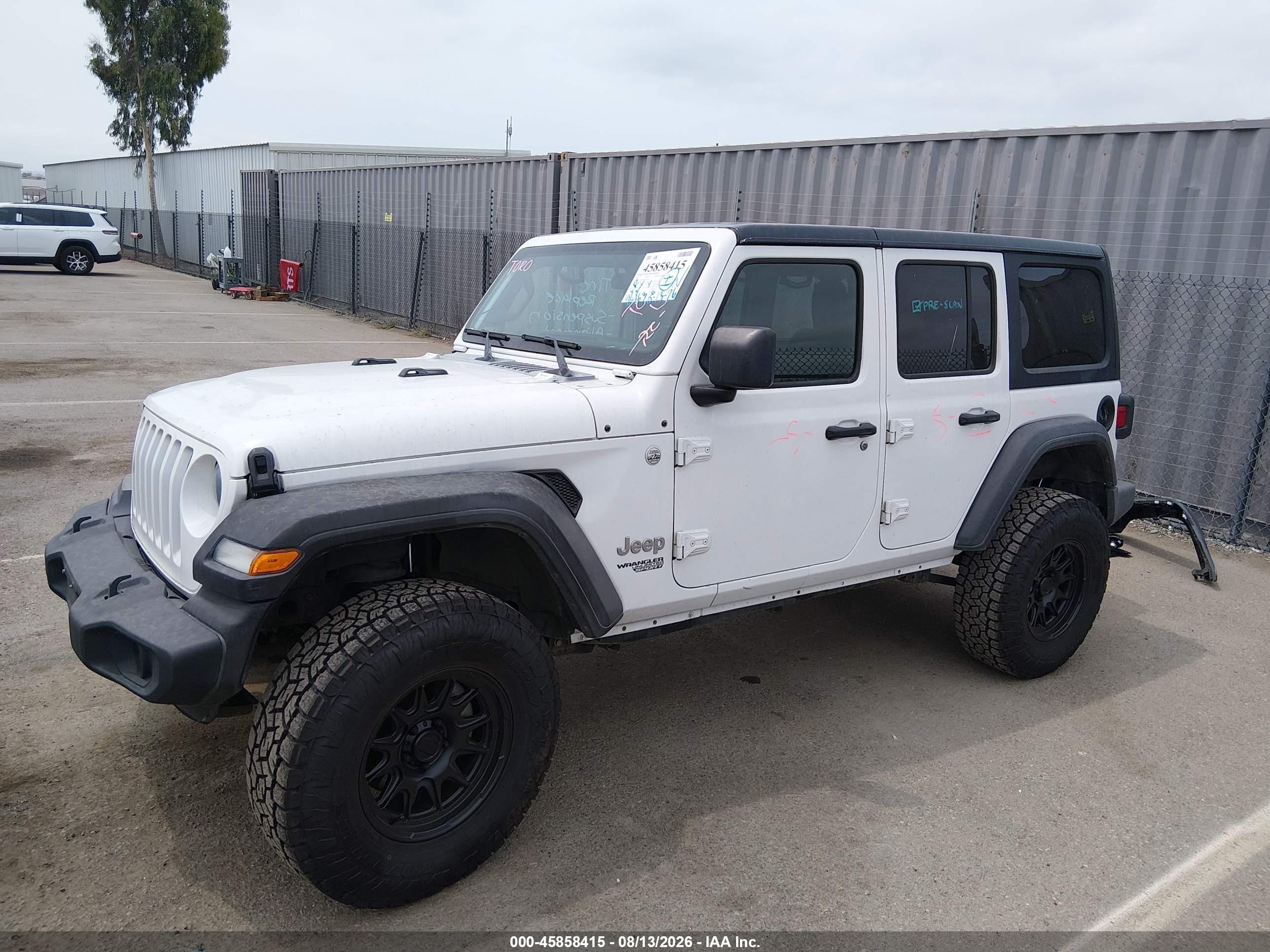 2021 JEEP WRANGLER UNLIMITED SPORT S 4X4