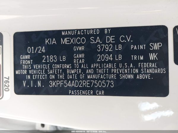 2024 KIA FORTE GT-LINE